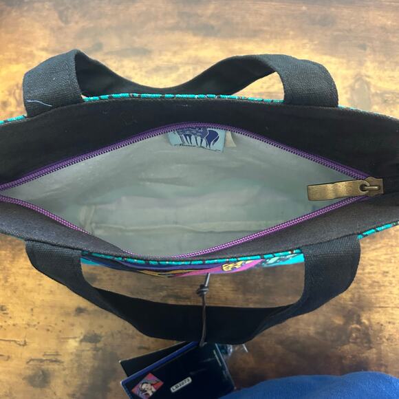 Vintage Laurel Burch Dogs Doggies Canine Family Small Tote Bag Purse NWT LB2073 - Picture 11 of 13